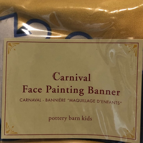 POTTERY BARN FACE PAINTING BANNER (NIP) - Picture 4 of 5